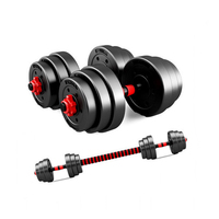 Offre Spéciale : Ensemble d'haltères et de barres de musculation réglables en ciment pour la maison, avec kettlebells