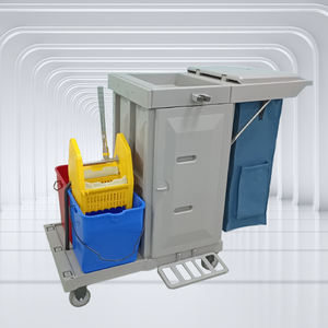 Chariot de ménage personnalisé C-5, chariot de nettoyage en aluminium pour chambre, chariot de nettoyage avec seau, chariot de service pour hôtel - Product Image 4