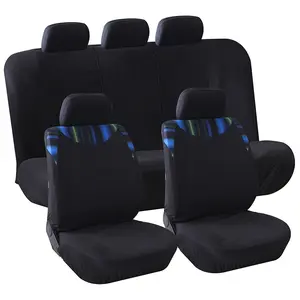 Nuevo universal 9 unids/set protector de asiento de coche cubierta de asiento de coche con cuentas de madera