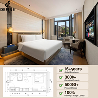 Meubles d'hôtel sur mesure de haute qualité pour chambre à coucher moderne, suite d'hôtes, ensemble complet de meubles de chambre d'hôtel de luxe 5 étoiles