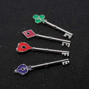 Porte-clés RPD Keys Set Raccoon Police Department Square Plum Heart pour Cosplay et Bijoux - Product Image 4
