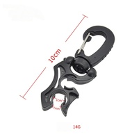 Clip de fixation pour tuyau de régulateur de plongée sous-marine avec boucle à dégagement rapide