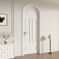 Porte laquée française arrondie polyvalente sur mesure pour les projets de logement de style européen transfrontalier et l'utilisation de espaces variés