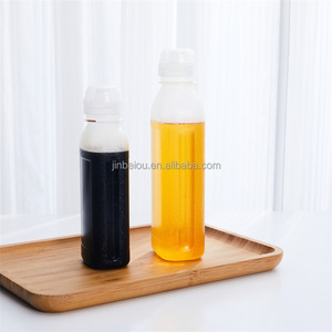 300ml/500ml Square PET <strong>Plastic</strong> <strong>Squeeze</strong> <strong>Bottle</strong> with Screw Cap Food Storage Container Oil Sprayer for Salad Cooking Juice Storage - Product Image 3