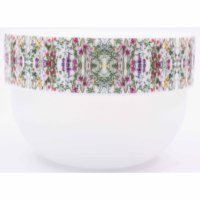 200ml Soft Touch Eco Mono Material Cosmetic Body Scrub Hair Butter Face Cream Jar Pots en plastique colorés avec impression UV
