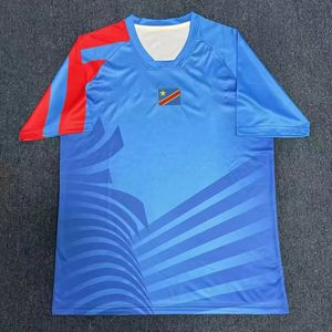 Voetbalshirt van goede kwaliteit voor volwassenen, ademend, fanversie 25/26, met aangepast logo en naam, Congo's uniformen - Product Image 3