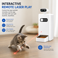 Distributeur automatique de nourriture intelligent pour animaux de compagnie avec caméra 4K, audio bidirectionnel, haut-parleur Bluetooth, Wi-Fi, 3,5 L, pour chats et chiens