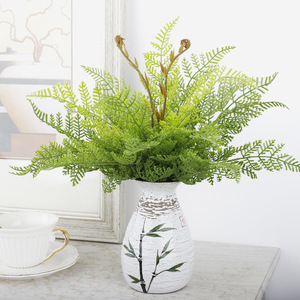 Feuilles de fougère artificielles en plastique effet naturel, tiges de verdure artificielle, décoration pour plantes en pot, Nouvel An, intérieur/extérieur - Product Image 3