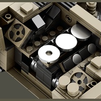 Reobix World Tanks série militaire char lourd modèle WW2 armée Construction jouet blocs de construction ensembles 5-7 ans 1138 pièces unisexe ABS