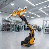 Robot chariot élévateur électrique à batterie pour le chargement et le déchargement de vitres isolantes et de portes à double vitrage robustes