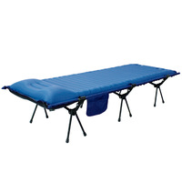 Lit de camp léger pour l'extérieur Lit pliant en aluminium Matelas gonflable Lit de camping
