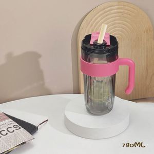Nouvelle tasse en verre électroplaqué grande capacité 780 ml résistante aux hautes températures pour voiture et moto avec couvercle, idéale pour le café froid - Product Image 3