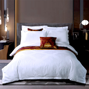 100% coton 300TC <span class=keywords><strong>électrique</strong></span> rayé Animal Jacquard hôtel ensembles de <span class=keywords><strong>literie</strong></span> housse de couette ensemble pour hôtels et spas - Product Image 3