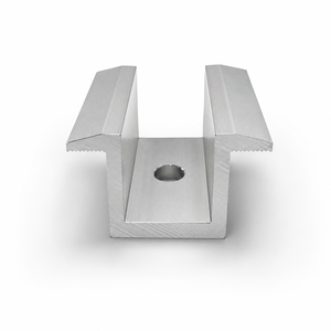 Collier de serrage central solaire en aluminium AL6005-T5 avec surface anodisée <span class=keywords><strong>pour</strong></span> l'installation de panneaux solaires, systèmes de montage de carport, fixation sécurisée - Product Image 1
