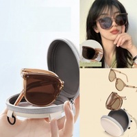 Lunettes de soleil unisexes à monture surdimensionnée pliante carrée pour adultes Lunettes de soleil de protection Uv 400 Polarisation Tac