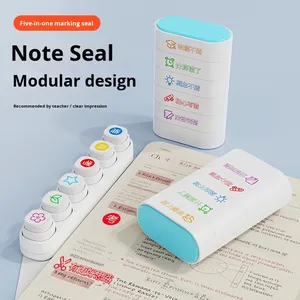 Timbres <span class=keywords><strong>Flash</strong></span> en Plastique DIY à Cinq Couches pour Enfants et Usage Bureau, avec Motifs de Blocs de Construction, de Carnets et de Calendriers, Faits Main - Product Image 2