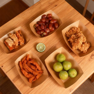 Bandeja de Papel Kraft Personalizada para Servir Alimentos, Cajas para Llevar, Cajas Personalizadas para Restaurantes, Contenedor de Papel para Alimentos para Llevar - Product Image 5