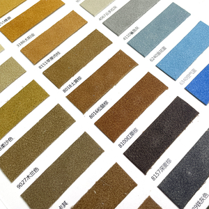 36 màu sắc 1.2mm mượt da lộn kết cấu PU Nubuck da lộn giả da vinyl cuộn cho túi hành lý bọc - Product Image 5