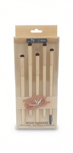 Vangear Appendiabiti in Legno (Confezione da 5) - Organizer Armadio Leggero con Gancio, Design Minimalista per Vestiti - Product Image 1