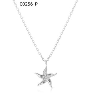 สร้อยคอแฟชั่นประดับเซอร์โคเนีย C0256 สำหรับผู้หญิง เครื่องประดับคุณภาพสูง - Product Image 1