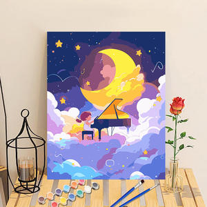 Fait à la main bricolage mur photos maison salon décor 30*40 encadré paysage <span class=keywords><strong>peinture</strong></span> par numéros Kits - Product Image 4