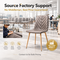 Chaise de salle à manger moderne en tissu avec hauteur réglable et design durable, dossier incurvé, siège rembourré pour la maison, le bureau et les intérieurs d'hôtel