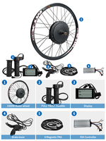 Kit de conversion de vélo électrique DIY 48V 1000W/2000W/3000W avec écran LCD et moteur à moyeu pour roues de 26'', 27.5'', 29'' MTX
