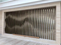 Écran de séparation en acier inoxydable sur le thème de l'art moderne pour la conception décorative en métal des ascenseurs de centre commercial
