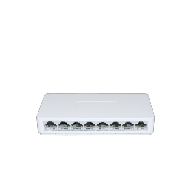8 Port 100Mbps Unmanaged Desktop Mini Ethernet Switch with POE SNMP QoS VLAN RJ45 Plug and Play CCTV Camera Network Switch