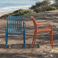 Chaise de salle à manger en plastique Jietuo, style nordique moderne, dossier épaissi, luxe léger, chaise de jardin extérieure empilable