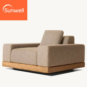 Ensemble de canapés d'extérieur modernes, meubles de <span class=keywords><strong>jardin</strong></span>, ensembles de meubles de patio, balcon, parc, hôtel, <span class=keywords><strong>salon</strong></span> en bois massif, canapés d'extérieur en teck - Product Image 3