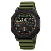 SKMEI 2355 Herren Digital Sportuhr 50M Wasserdicht Chrono Alarm LED-Licht TPU-Armband Outdoor Taktischer Stil 5 Farben