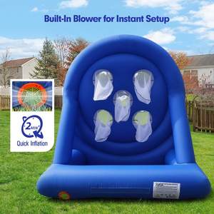 เป้าฟุตบอลเป่าลมขนาด 7 ฟุต พร้อมลูกบอล เป้าฟุตบอลแบบพกพาสำหรับฝึกซ้อมกีฬา งานรื่นเริง และกิจกรรมครอบครัว - Product Image 6