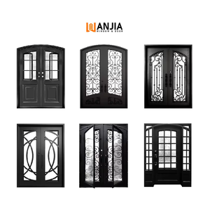 Rénovation architecturale Résidentiel Taille personnalisée Porte principale Porte d'entrée principale Sécurité Porte principale en <span class=keywords><strong>fer</strong></span> Portes extérieures avant en <span class=keywords><strong>fer</strong></span> - Product Image 5