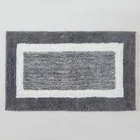 BRUG-240602 FLUFFY ÉPAIS ANTIDÉRAPANTE ABSORBANT L'EAU 100% MICRO FIBRE ARTISANAT TUFTÉ DOUCHE TAPIS DE BAIN, TAPIS DE BAIN