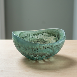 Bol à salade en résine sculptée de style bohème de haute qualité, fait main, poli miroir, personnalisable, pour servir soupes, nouilles et riz en cuisine - Product Image 3