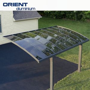 Abri de voiture étanche en aluminium en polycarbonate pour <span class=keywords><strong>3</strong></span> <span class=keywords><strong>voitures</strong></span> en porte-à-faux en aluminium grand abri de voiture - Product Image 2