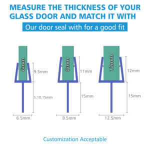Tailuguidage — écran <span class=keywords><strong>de</strong></span> <span class=keywords><strong>douche</strong></span> incurvé 716060, <span class=keywords><strong>joint</strong></span> en caoutchouc pour <span class=keywords><strong>porte</strong></span> en verre - Product Image 4