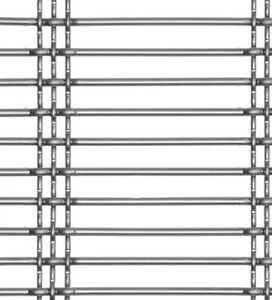 Maille architecturale en fil <span class=keywords><strong>d</strong></span>'acier inoxydable à interverrouillage horizontal poli miroir, tissu métallique <span class=keywords><strong>d</strong></span>écoratif minimaliste - Product Image 1