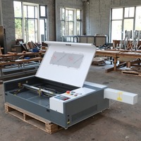 Machine de gravure/découpe laser CO2 de bureau 400*600mm 6040 pour bois, clavier, verre, bouteille, tissu, pierre, plastique, caoutchouc