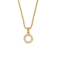 Colliers en acier inoxydable plaqué or 18 carats pour femmes