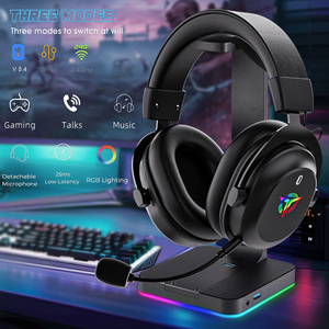 2.4G Over the Ear Gaming 25ms Low Latency <b>Wireless</b> Wired LED Light for Gamer G4000 2.4G Over the Ear Ga - Product Image 5