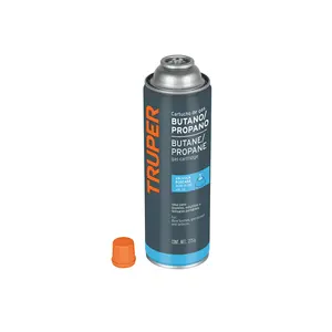 LATA DE GAS DE 275g CON VÁLVULA ROSCADA, TRUPER, PAQUETE DE 12 - Product Image 1