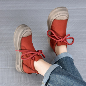 2024 automne hiver Collection polyvalent décontracté haut femmes pour Martin bottes en cuir véritable première couche peau de vache rétro - Product Image 4