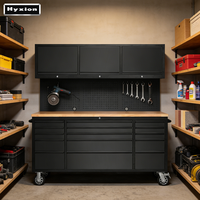 Armoire à outils de haute qualité en acier inoxydable résistant à l'humidité de 72 pouces, chariot à outils robuste et durable pour atelier, garage
