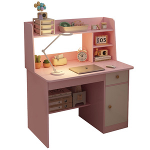 Juego <span class=keywords><strong>de</strong></span> Escritorio y Silla <span class=keywords><strong>de</strong></span> Madera Integrados con Estantería para Dormitorio, Escritorio Pequeño y Resistente para Estudiantes - Product Image 5