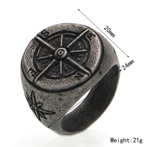 Großhandel Neue Designs Mode Hip-Hop Retro Dark Punk Rock Mehrfach Edelstahl Herrenringe Schmuck - Product Image 3