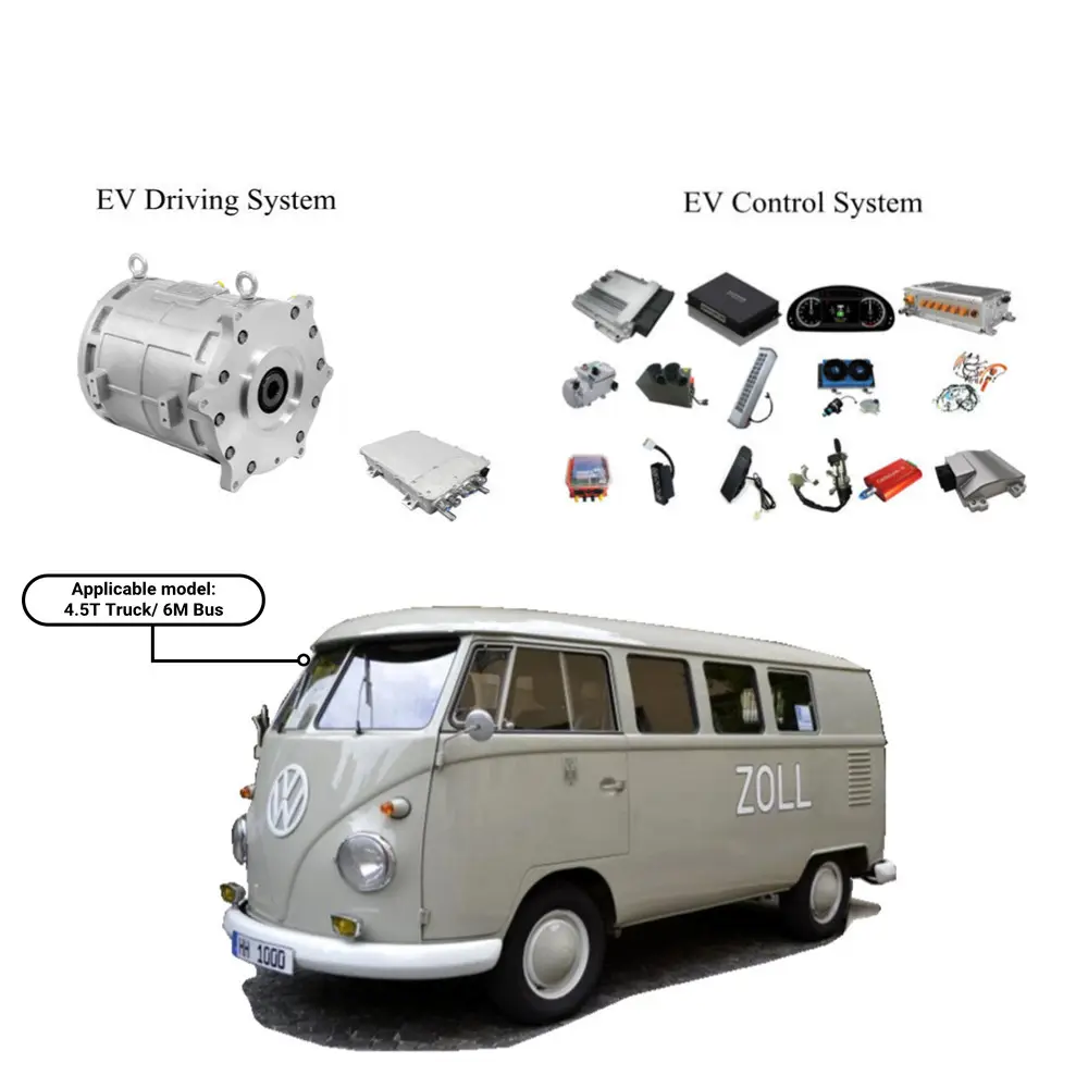 Goevnow EV conversion kit for 4.5T Truck RSTM262-J AC motor controller VCU BMS for 6M AMT Bus electric car conversion kit