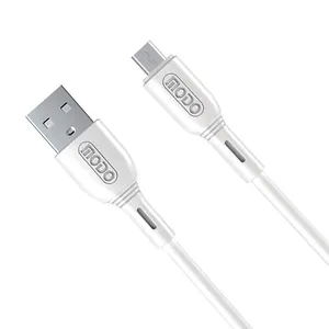 MODORWY mesin pembuat kabel usb, kabel data USB mikro 2.4A 1M PVC pengisian cepat