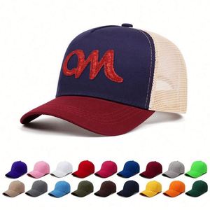Custom Design Your Own Logo Baseball <b>Cap</b> Cotton 5 Panel Mesh <b>Snap</b> Back Men Bulk Trucker Hat - Product Image 4